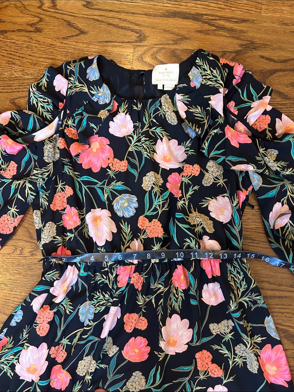 Kate Spade Blossom Cold Shoulder Dress size 8 - Picture 5 of 9